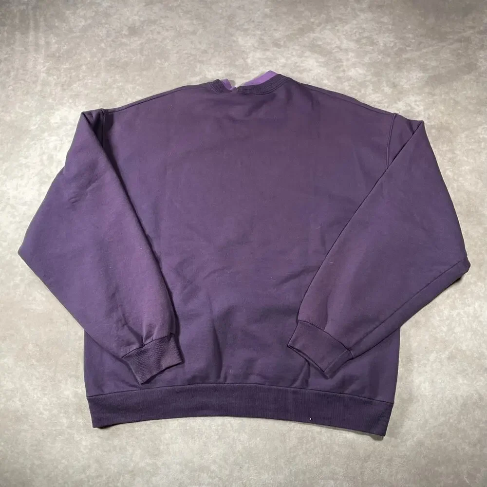 90’s Grandma Core Fall Graphic Pullover Sweater Large